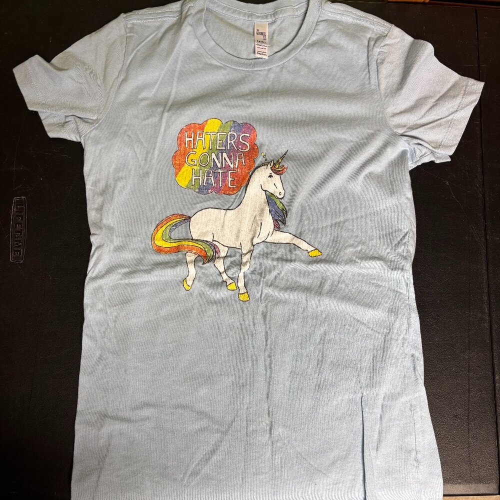 "Haters Gonna Hate" unicorn t-shirt